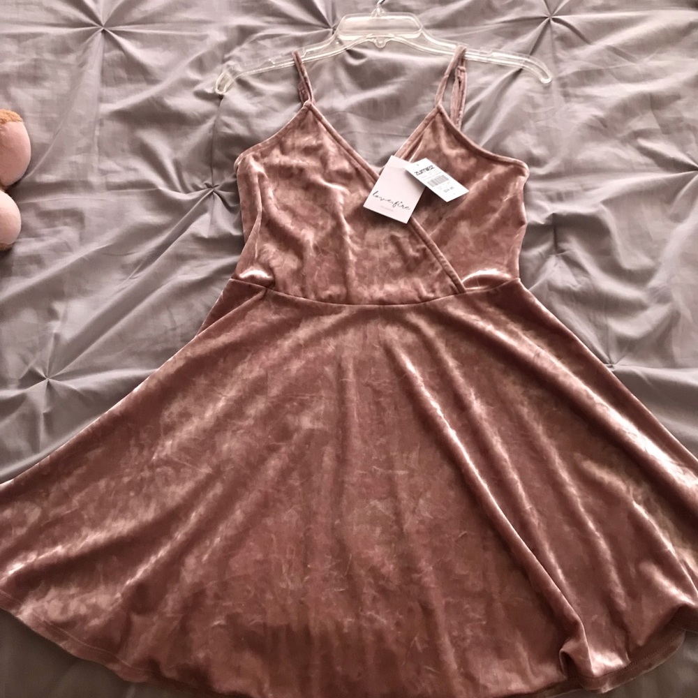 Mauve Velvet wrap dress